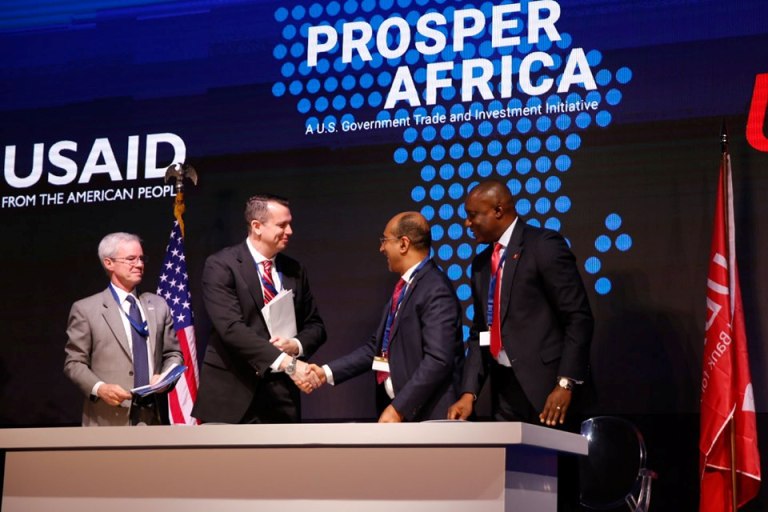 Signature d'accord USA Afrique