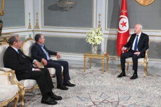 Kaïs Saïed reçoit Noureddine Tabboubi et Samir Majoul