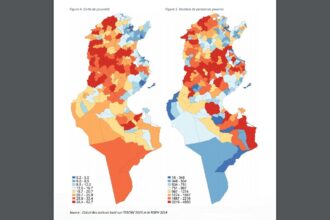 Kamour Carte de la pauvreté en Tunisie