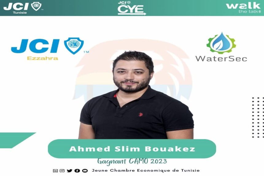 Ahmed Slim Bouakaz, représentant de la jeune chambre économique d'Ezzahra à Ben Arous,