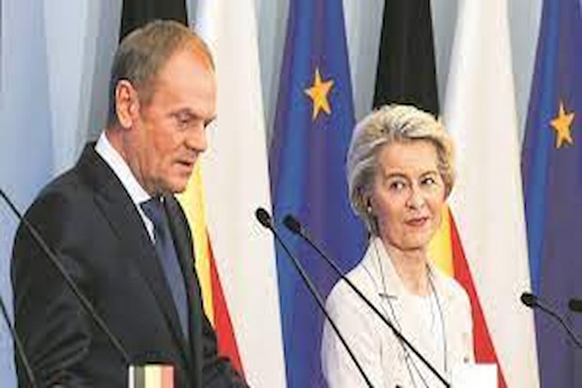 Donald Tusk et Ursula von der Leyen