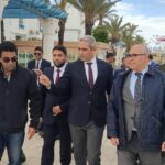 Moez Belhassine en visite au port de Yasmine Hammamet