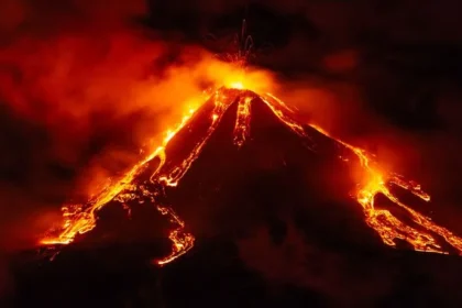 Erruption volcanique d'Etna