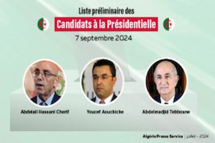 Seuls 3 des 13 candidats à la présidentielle algérienne de septembre ont été retenus
