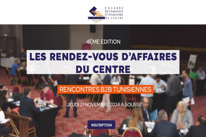 Pour présenter les besoins des entreprises en matière de sous-traitance et de partenariat, ces dernières doivent s'inscrire en ligne : httpss://www.ccicentre.org.tn/rdv-centre/ avant le 15 octobre 2024.