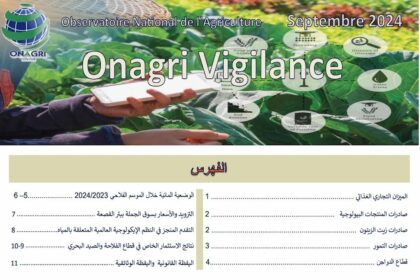 L’Onagri a précisé que l’Italie constitue notre principal client, avec 43% des quantités exportées suivie par l’Espagne et la France avec respectivement 23% et 12%.