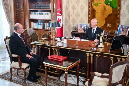 Kais Saied reçoit Mohamed Ali Nafti