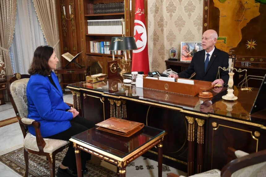 Sarah Zaafrani reçue à Carthage