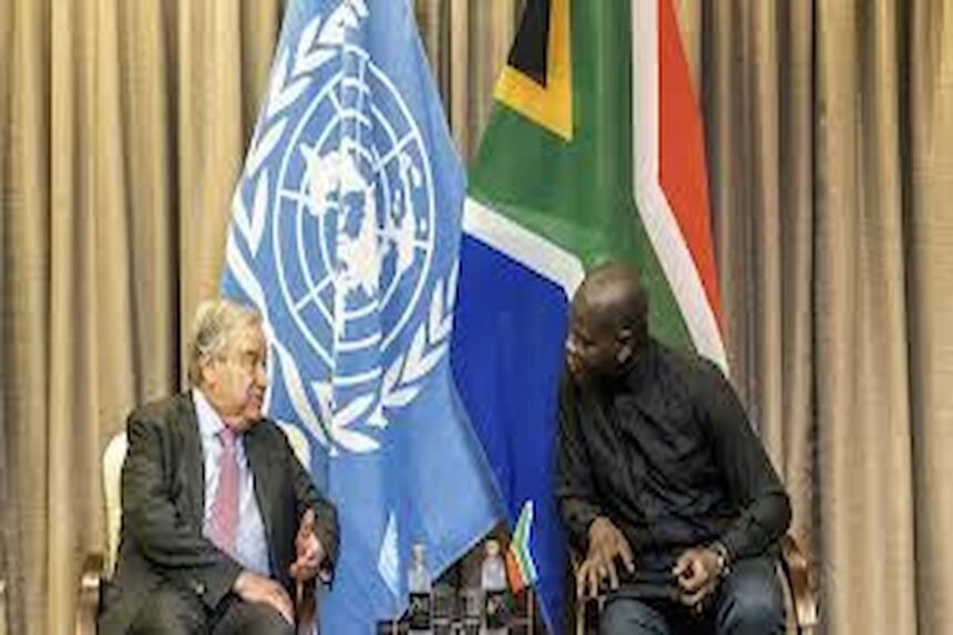 Antonio Guterres à Prétoria