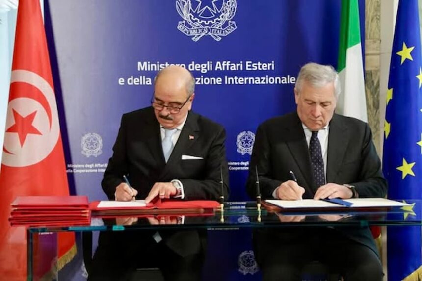 Nafti et Tajani en Italie