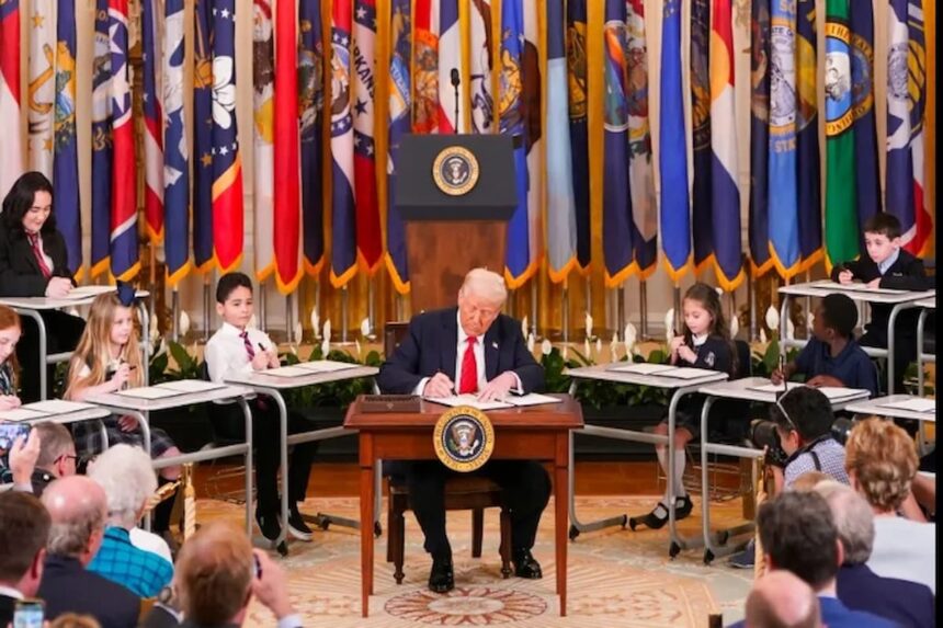 Trump signe le décret sur l'Education