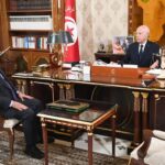 Kaïs Saïed et le ministre de l'Emploi