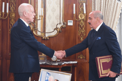 Kais Saied recevant Mohamed Ali Nefti