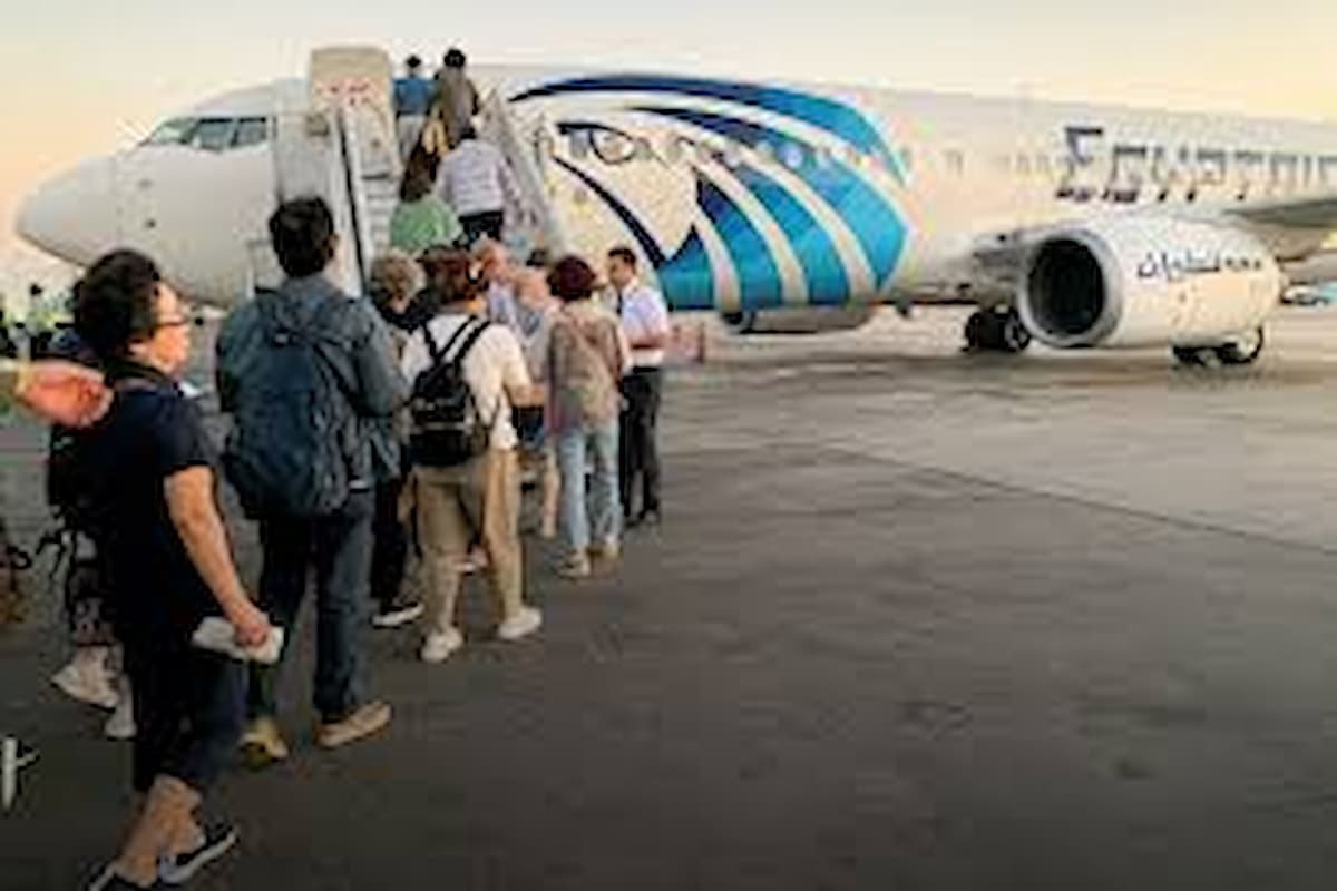 trafic aérien en Egypte