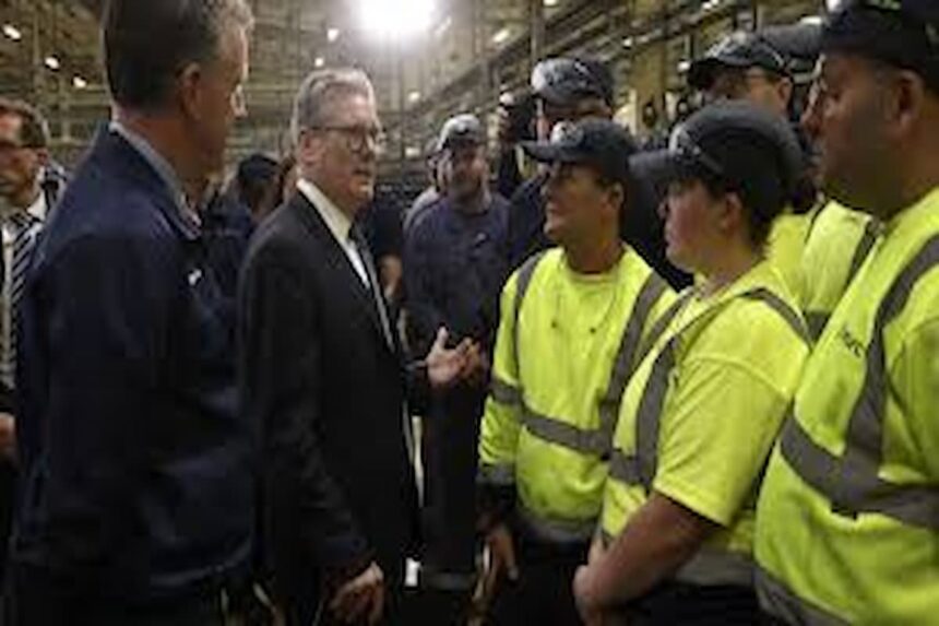 Chute de l'emploi au RU