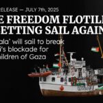 Le “Hanzala” est un modeste bateau de pêche norvégien de 18 mètres, construit en 1968 et intégré à la Flottille de la Liberté. Il a intégré la flottille en 2023, l’ancre chargé de médicaments, fournitures médicales et denrées de première nécessité destinées aux Palestiniens pris au piège du blocus israélien.