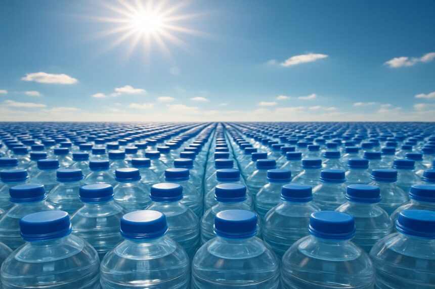 L’opération a permis la saisie de 11 692 bouteilles d’eau de différentes capacités (1 litre, 1,5 litre et 2 litres), ainsi que 5 510 bouteilles de 6 litres, toutes exposées directement aux rayons du soleil.