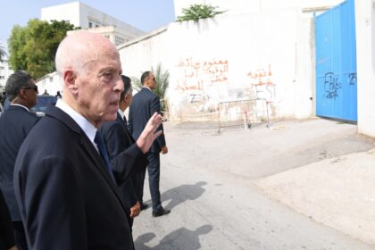 Kaïs Saïed à La Rabta