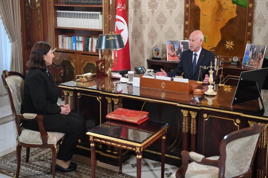 Sarra Zaafrani au Palais de Carthage