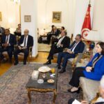 Sarra Zaafrani Zenzri avec les Tunisiens en Egypte