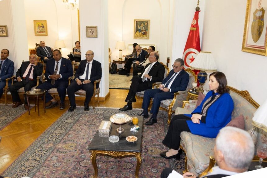 Sarra Zaafrani Zenzri avec les Tunisiens en Egypte