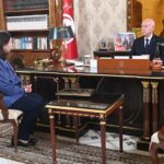 Saïed s'entretenant avec Zaafrani