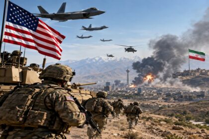 Armée américaine en passe d'envahir l'Iran.